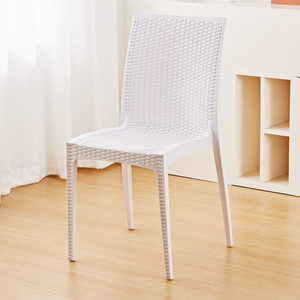 Silla <span class=keywords><strong>de</strong></span> Plástico Imitación Ratán <span class=keywords><strong>de</strong></span> <span class=keywords><strong>Segunda</strong></span> <span class=keywords><strong>Mano</strong></span> para Exteriores, Respaldo para Banquetes, Bodas, Comedor, Hotel, Taburete - Product Image 4