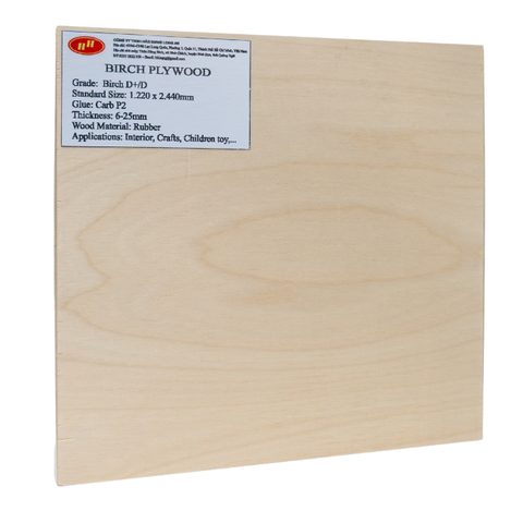 Vietnamese Manufacturer's DD Grade Waterproof Birch Plywood Best Price for Hotel Use-for Bathroom Living Room Bedroom Villa