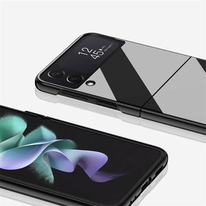 Étui de téléphone portable émaillé brillant coque pour Galaxy Z Flip4 Business pliable peinture brillante <span class=keywords><strong>PC</strong></span> couverture dure pour Samsung Z Flip3 - Product Image 5