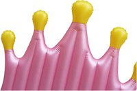 Matelas gonflable avec couronne de couleur, anneau de natation, piscine, adultes, filles, plage, matelas gonflable, flottant, rose, activités aquatiques amusantes