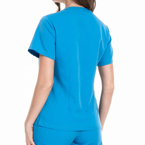 Men Thick Summer Scrub Suit Women Surgical Gown Elastic Quick Drying Nurse Work Uniform - Product Image 2