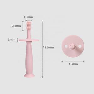 Brosse à dents en silicone pour bébé, soin buccal, brosse à dents 360 degrés pour bébé, brosse à dents pour enfants, nettoyage des dents, anneau de dentition - Product Image 6