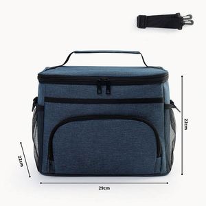 Insulated Reusable <b>Lunch</b> Box for Picnic Hiking Leakproof Cooler Tote <b>Bag</b> <b>With</b> Adjustable Shoulder <b>Strap</b> Promotion Gift - Product Image 4