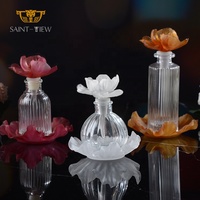 Vente flash Ramadan, flacon de parfum de style floral écologique en cristal créatif nordique, 100 ml/200 ml, boîte cadeau