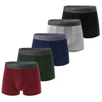 Sous-vêtements en gros OEM avec logo personnalisé, caleçons en coton de couleur unie, multicolores, haute élasticité, certifiés BSCI, slips et boxers pour hommes