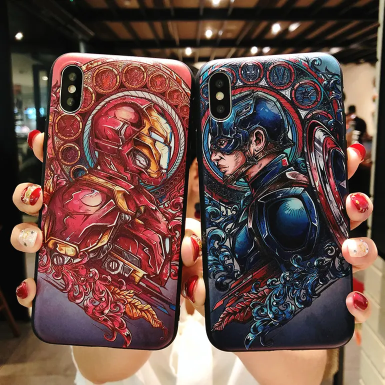 Custom Marvel High Quality Waterproof Shockproof Mobile Phone Case For iphone 7/8 11 12 13