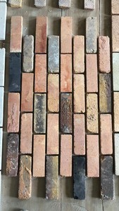 Mattonelle sottili <span class=keywords><strong>antiche</strong></span> dell'impiallacciatura del mattone del mattone di recupero decorativo della parete esterna con la rete - Product Image 5