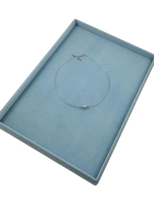 Commercio all'ingrosso verde scuro in velluto di gioielli vassoio con motivo quadrato vassoio per anello bracciale collana gioielli vassoi di fascino - Product Image 2