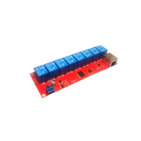 Taidacent Miniatur 5V 12V 24V 4/8-Channel Solid State TCP/IP Network Relay Switch Ethernet RJ45 Modul Pengontrol LAN Pintar