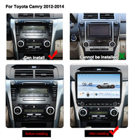 Radio Android con Carplay para Toyota Camry 2011-2014, Unidad Principal Estéreo de 10 Pulgadas, GPS, Navegación, Reproductor Multimedia para Auto