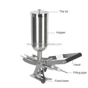 OEM gran oferta comercial español Donuts Churros relleno 304 Acero inoxidable 5L Manual Churros máquina de llenado Con 3 boquillas - Product Image 6