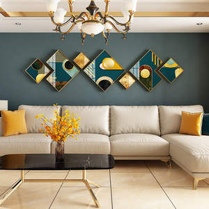 Décoration Murale en Verre avec Cadre en Alliage d'Aluminium 270x73cm, Vente Directe Usine, pour Galerie, Salon, Fond de Canapé <span class=keywords><strong>TV</strong></span>, Décoration Murale en Cristal D - Product Image 3