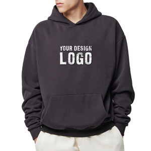 Sudadera con Capucha para Hombre, Estilo Casual, Holgada, con Hombros Caídos, Personalizable con MOQ Bajo, 100% Algodón, Gruesa, Talla Grande - Product Image 1