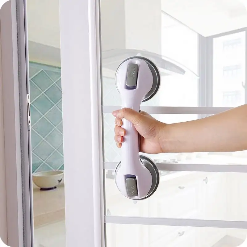 Badkamerveiligheid Antislip Leuning Zuignap Type Ouderen Balanceren Bad Douche Handvat Plastic Toilet Veiligheidsbeugel