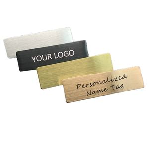 Hot Sale Blank <b>Name</b> <b>Tag</b> Badge Custom Gold Metal Aluminum Sublimation Staff Magnetic <b>Name</b> Badge for School Uniform - Product Image 4