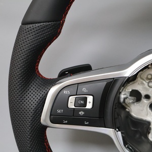 Volante Personalizado con Mejora de Diseño para VW TDI <span class=keywords><strong>TSI</strong></span> GLI TCR <span class=keywords><strong>Polo</strong></span> 6 7 5 4 7.5 3 R MK6 MK7 - Product Image 3