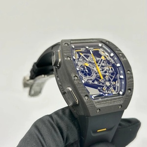 Reloj con Forma de Tonneau, Edición 2026, Cristal de Zafiro y Fibra de Carbono, Esfera Luminosa Esqueletizada, Reloj Mecánico Deportivo de Buceo - Product Image 3