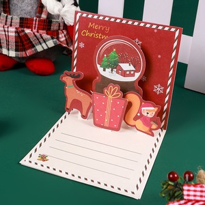 Libro de Tapa Dura 3D Navideño, Diseño Minimalista Moderno, Impresión a Cuatro Colores, Plegable, Hecho a Mano, Regalo DIY, Doble Pliegue - Product Image 3