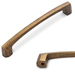 <span class=keywords><strong>Tiradores</strong></span> de latón antiguo para gabinetes de cocina, <span class=keywords><strong>tiradores</strong></span> vintage para cajones, herrajes de cocina en bronce <span class=keywords><strong>dorado</strong></span> <span class=keywords><strong>envejecido</strong></span>, <span class=keywords><strong>tiradores</strong></span> para cómodas - Product Image 2