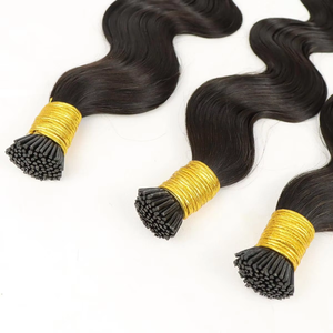 Extensions <span class=keywords><strong>de</strong></span> cheveux Microlink I Tip, ondulées, en cheveux humains, 8-30 pouces, couleur naturelle, cheveux brésiliens Remy, pointes en I pour femmes, 200g - Product Image 5