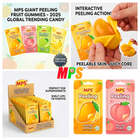 Reuze Afpelbare Gummy Innovatieve Grote Afpelbare Mango Gummy Interactieve Fruit Snoepervaring