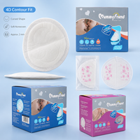 MummyFriend Almohadillas Absorbentes Desechables Tridimensionales Transpirables para Lactancia, de Tela No Tejida con Pulpa de Madera y SAP, para Maternidad