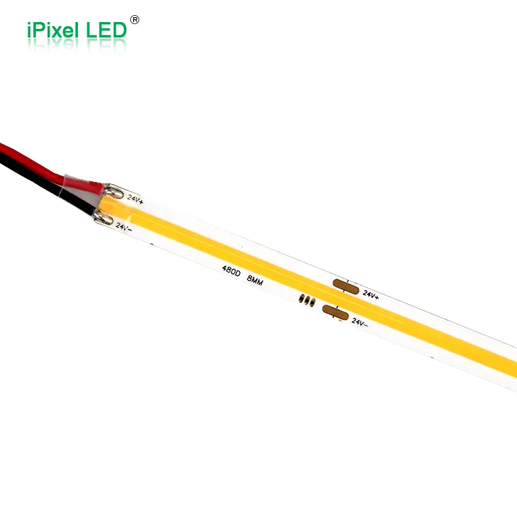 single color COB LED flexible strip  COB/480pcs/M 24V  10W/M