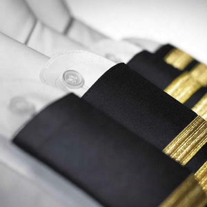 Épaulettes de pilote OEM SBW Company, brodées, pour uniforme de cérémonie, uniforme d'aviation, polyester/coton, unisexe - Product Image 1