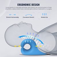 Oreiller cervical magnétique en PU, dispositif de chiropratique, soulagement de la douleur, alignement de la posture, soutien magnétique de la colonne cervicale, personnalisé HLLFOAM