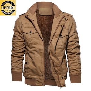 เสื้อแจ็คเก็ตบอมเบอร์ผู้ชายผ้าฝ้ายคุณภาพสูงแบบกำหนดเอง เสื้อโค้ทกันหนาวหนานุ่ม กันลม ไซส์ใหญ่พิเศษ - Product Image 3