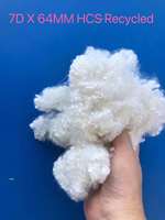 Fibre de polyester vierge creuse conjuguée 7D 64MM pour le rembourrage de coussins et l'emploi en filature