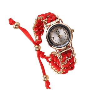 Montre créative pour femmes, bracelet en corde extensible tressée, vente en gros, livraison directe - Product Image 6