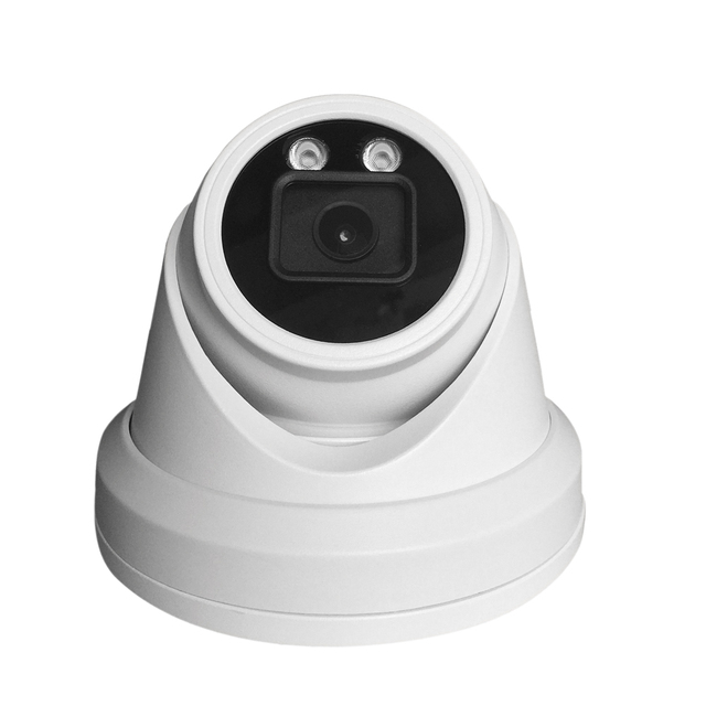 Human Vehicle Detection AI 4K Turret Full Color Image Ip Camera  Imx415 Exmor 4k