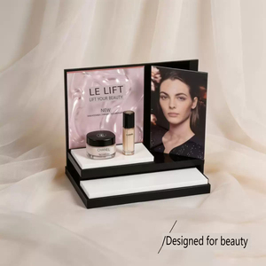 Support de présentation cosmétique <span class=keywords><strong>en</strong></span> acrylique à 2 niveaux pour magasin de détail et diffusion <span class=keywords><strong>en</strong></span> direct - Product Image 3