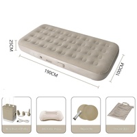 Matelas pneumatique double avec pompe électrique intégrée, lit d'appoint rechargeable pour la maison, les invités, le camping et les voyages, 200x150x25cm
