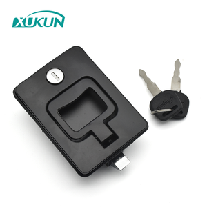 XK117 Black <strong>Panel</strong> Steel Zinc Die-Casting Housing Powder Coated Car Bus Luggage Storehouse Safety Recessed <strong>Door</strong> Paddle Lock <strong>Latch</strong> - Product Image 2