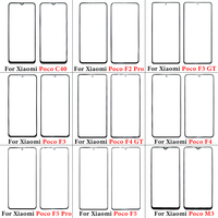 Cristal de Pantalla Frontal OCA para Xiaomi Poco C40 X6 X5 X4 X3 F5 F4 F3 F2 M5 M4 M3 Pro 5G, Panel Táctil Exterior, Repuesto de Lente
