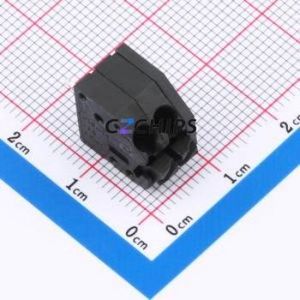 1751765 Spring Terminal Block Through hole Component (THT),P=3.5mm Connector 3.5mm Black Through Hole 2P - Product Image 1