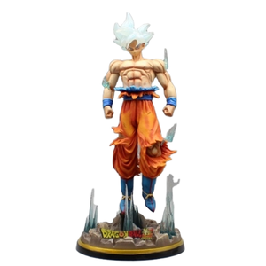 高品質 17cm ドラゴンボールZ 超サイヤ人 アクションフィギュア 身勝手の極意 PVC製 モデル玩具 銀髪 悟空 アニメモデル デコレーションボックス - Product Image 5