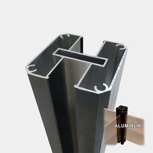 Vườn Màn hình bán buôn không thấm nước <span class=keywords><strong>composite</strong></span> hàng rào tấm ngoài trời riêng tư màn hình vườn Nhôm hàng rào bài cho WPC hàng rào - Product Image 3