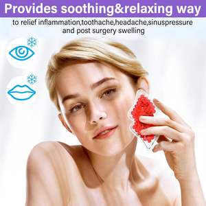 मिनी होंठ के आकार का ठंडा कंप्रेस पोर्टेबल लिप जेल बेड्स दर्द राहत के लिए बर्फ पैक - Product Image 3