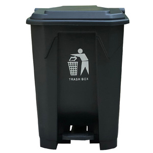 Foot Operated Trash Can 50L With Lid Pedal For Kitchen Commercial Indoor Outdoor Use - Product Image 3