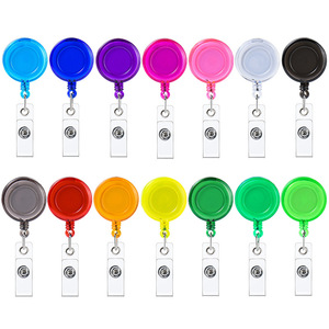 Porta Tarjetas de Identificación Retráctil Personalizado al por Mayor, Porta Credenciales Sublimable con Clip de Cocodrilo - Product Image 1