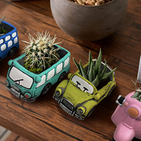 Pot de fleurs en ciment pour plantes succulentes, écologique, mignon, mini, avec trous de drainage, décoration intérieure, capacité 350 ml, sans finition, sans motif