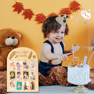 Ma première année bébé mois jalon ma première année souvenir <span class=keywords><strong>photo</strong></span> cadre <span class=keywords><strong>photo</strong></span> affichage <span class=keywords><strong>photo</strong></span> planche de bois pour maman bébé - Product Image 5