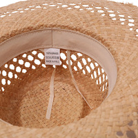 Chapeau de soleil Panama en paille de raphia, tressé ajouré, à large bord effiloché, pour la plage, unisexe, pour femmes et hommes, pour les vacances d'été et les voyages