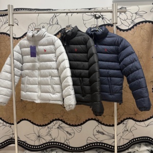 Unisex Zip Up Cotton Padding <b>Coat</b> Small Embroidery Stand Collar Lightweight Winter Outerwear Multi Colors - Product Image 1