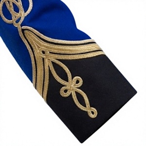 Royal Blue Ceremonial Uniform Jacket Style Formal Men's Outerwear Custom Logo Badge Uniform - Product Image 6