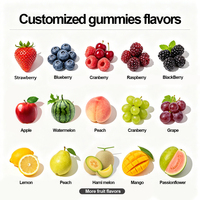 Gummies aux champignons Lion's Mane au goût de baies mélangées pour la mémoire et la concentration, complément alimentaire quotidien OEM