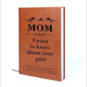 Carnet de souvenirs <span class=keywords><strong>personnalisé</strong></span> A5 à couverture rigide <span class=keywords><strong>pour</strong></span> papa, journal en cuir avec reliure cousue, cadeau guidé <span class=keywords><strong>pour</strong></span> <span class=keywords><strong>maman</strong></span>, carnet familial - Product Image 1